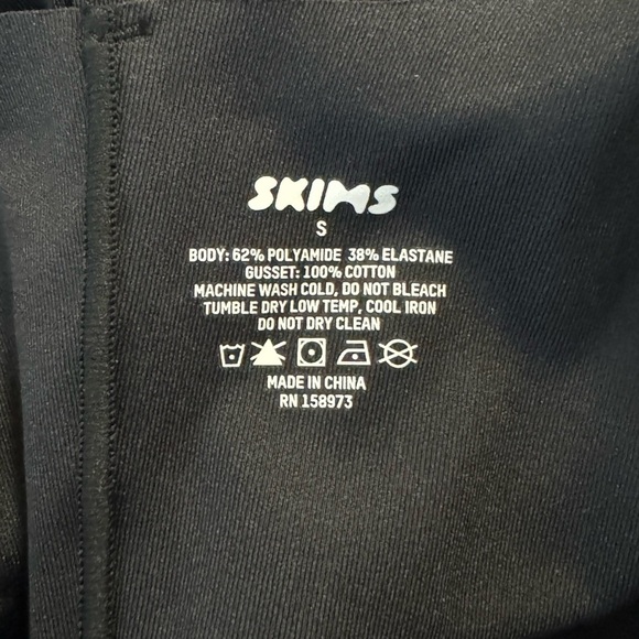 SKIMS BODY LONG SLIP DRESS SL-MAX-4112 ONYX BLACK SZ SMALL - Picture 9 of 15